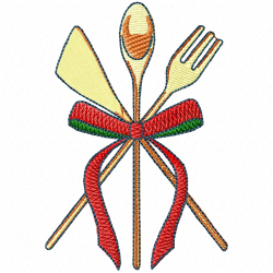 Kitchen And Tools Equipment Embroidery Design 4